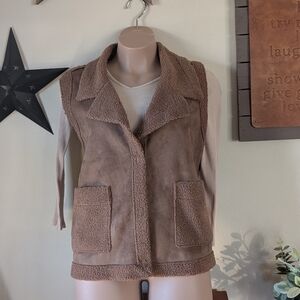Sz3X Maurice's Faux Suede Tan Vest
